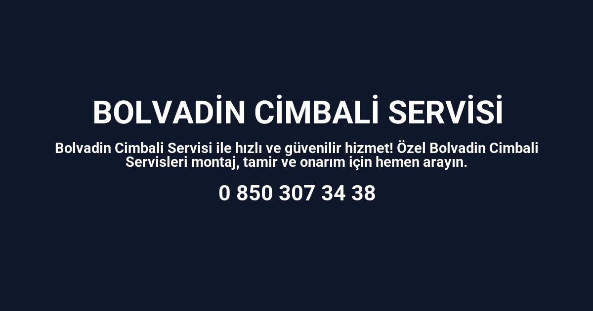 Bolvadin Cimbali Servisi